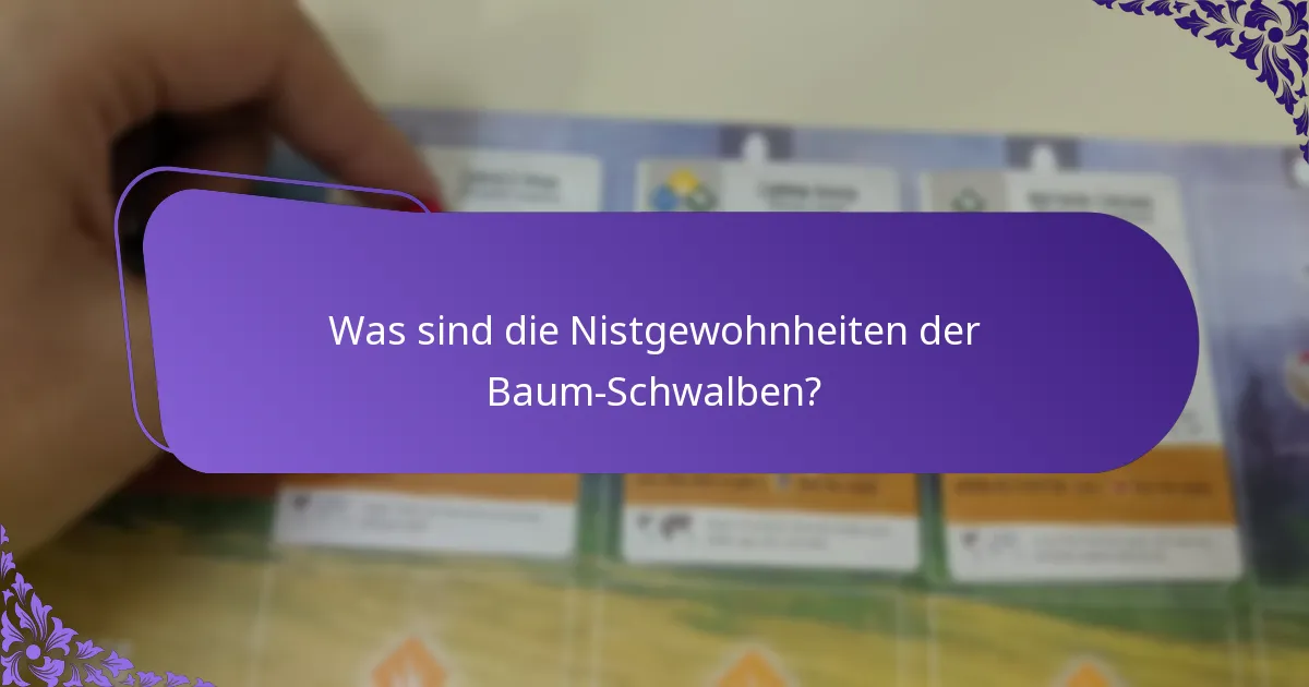 Was ist die Ernährung der Baum-Schwalben?