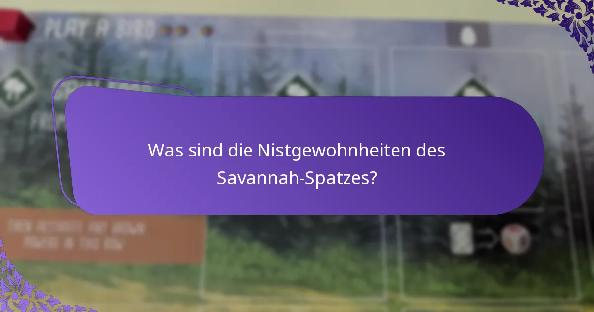 Wie klingt das Lied des Savannah-Spatzes?