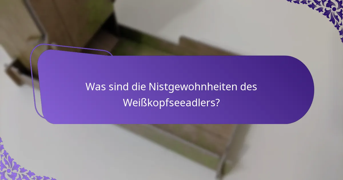 Was ist die Ernährung des Weißkopfseeadlers?