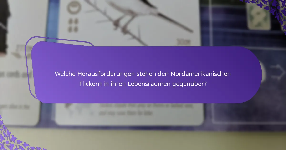 Welchen Lebensraum bevorzugt der Nordamerikanische Flicker?