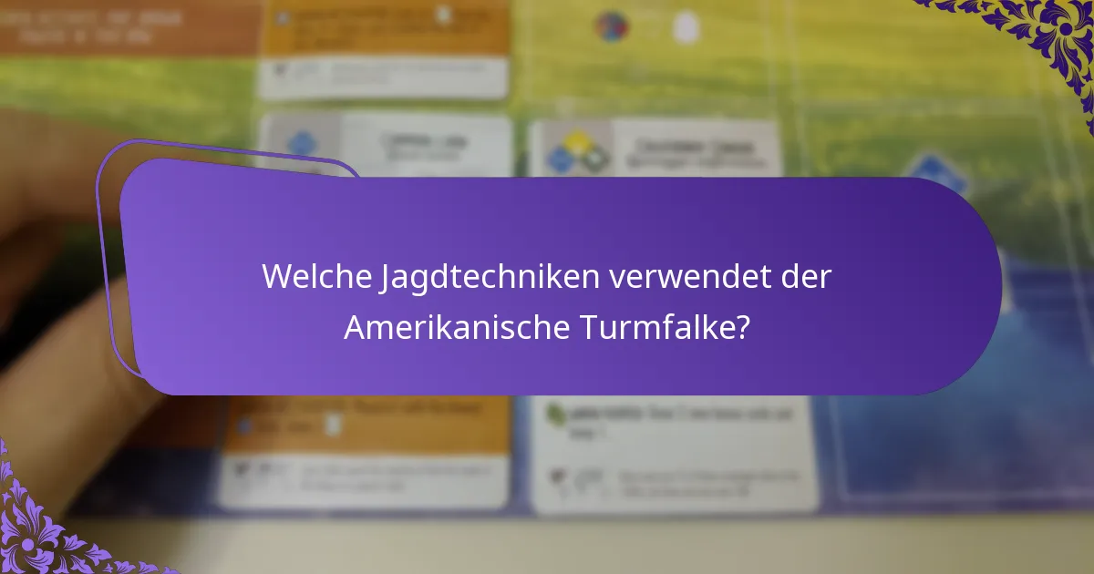 Was ist die Ernährung des Amerikanischen Turmfalken?