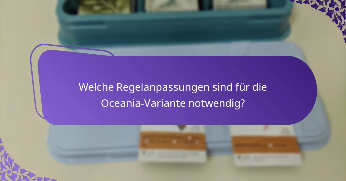 Welche Strategien sind in der Oceania-Variante effektiv?