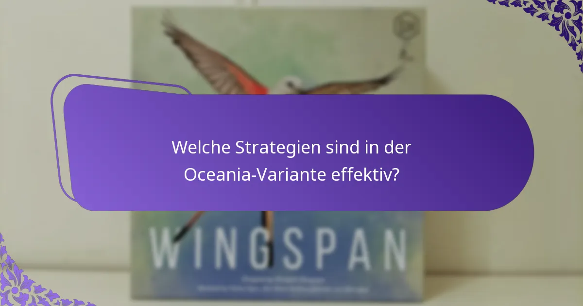 Wie vergleicht sich die Oceania-Variante mit anderen regionalen Varianten?