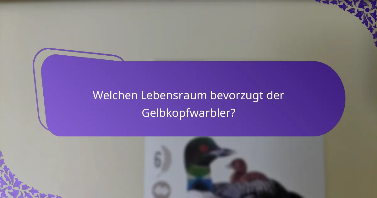 Wie klingt der Gesang des Gelbkopfwarblers?