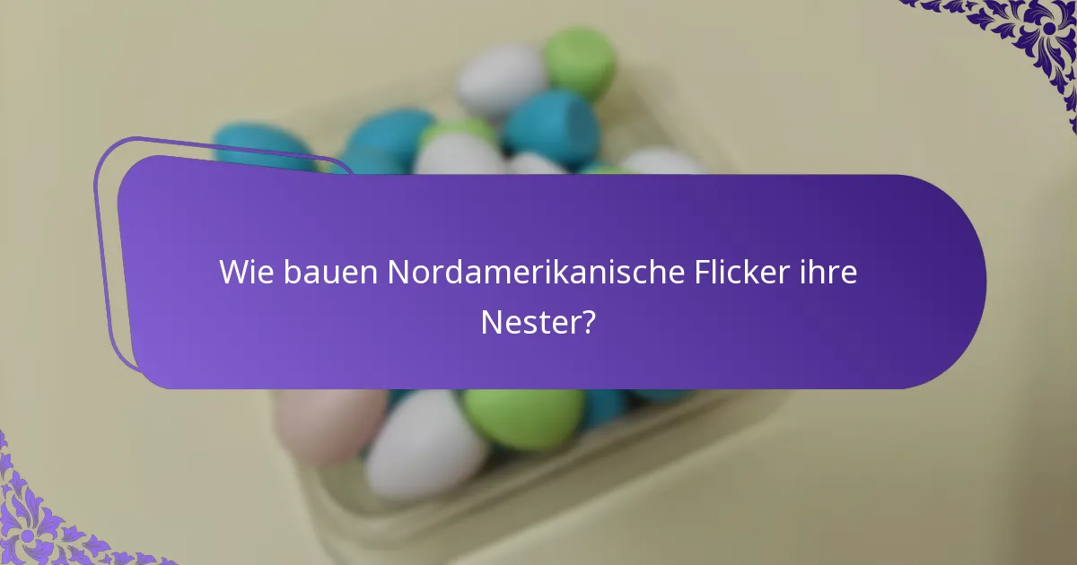 Welche Herausforderungen stehen den Nordamerikanischen Flickern in ihren Lebensräumen gegenüber?