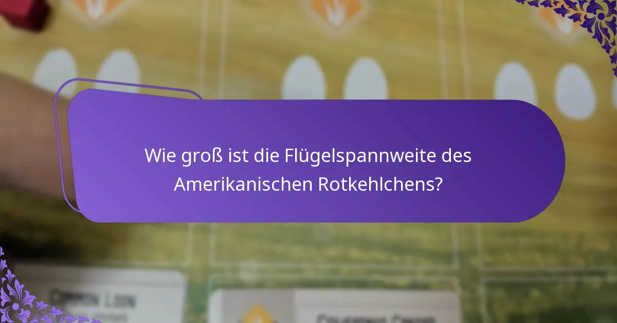 Wie passt sich das Amerikanische Rotkehlchen seiner Umgebung an?