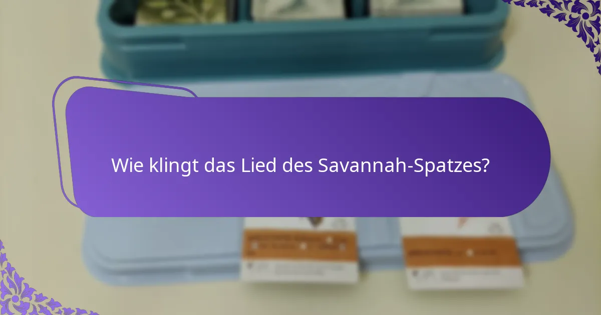 Welche Bedrohungen sehen sich Savannah-Spatzen in ihrem Lebensraum gegenüber?