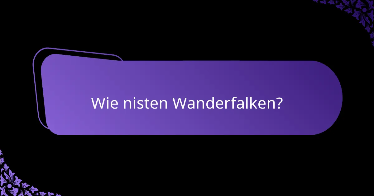 Wie ist der Erhaltungsstatus der Wanderfalken?